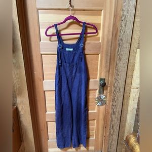 flax overalls.